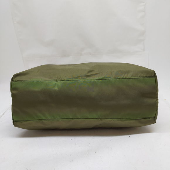 Prada Hand Bag Green Nylon #77090P10 - Picture 5 of 9